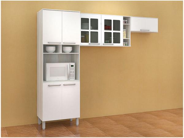 Cozinha Compacta Luciane Smart Bia - 7 Portas