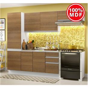 Cozinha Compacta Madesa 100% MDF Acordes Glamy com Armário e Balcão