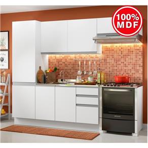 Cozinha Compacta Madesa 100% MDF Acordes Glamy com Armário e Balcão
