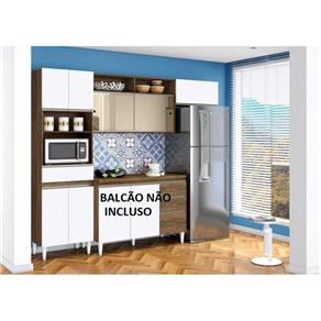 Cozinha Compacta 3 Peças Clara Dakota - Aramoveis - MARROM