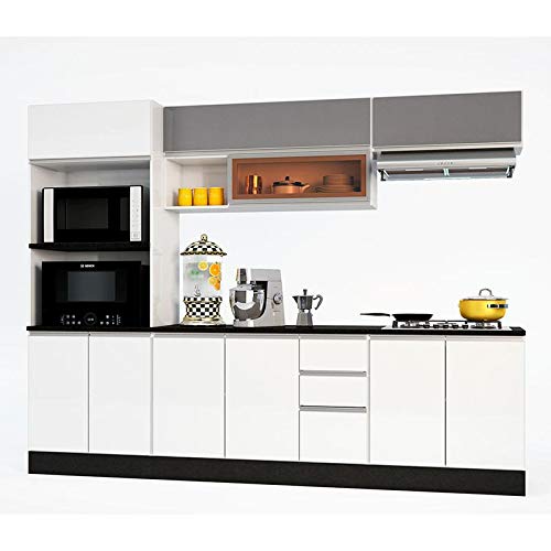 Cozinha Compacta 3 Peças Ibiza-poliman - Concreto/Branco