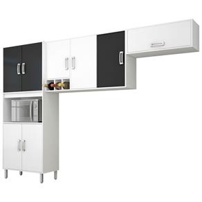 Cozinha Compacta 3 Peças Poliman Munique - Preto