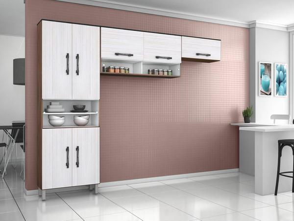 Cozinha Compacta Poliman Móveis - Milena 11 Portas