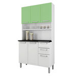 Cozinha Compacta Regina 5 Portas I3g2-105 Branco/verde 2v - Itatiaia