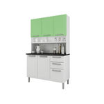 Cozinha Compacta Regina 6 Portas I3g2-120 Branco/verde 2v - Itatiaia