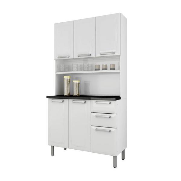 Cozinha Compacta Regina 6 Portas I3G2-105 Branco Neve - Itatiaia