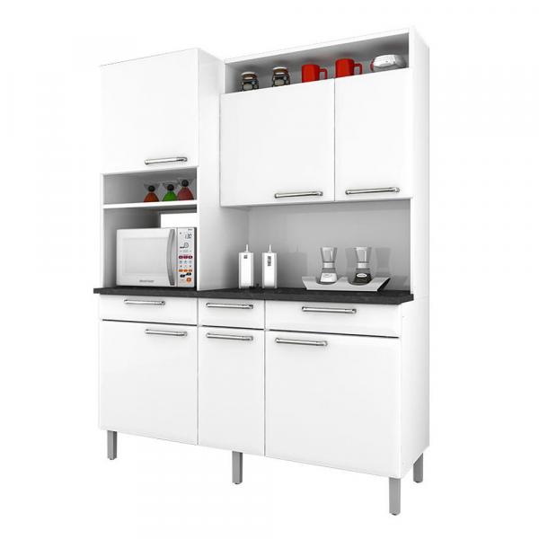 Cozinha Compacta Regina 6 Portas I3G3-155 Branco Neve 2V - Itatiaia - Itatiaia