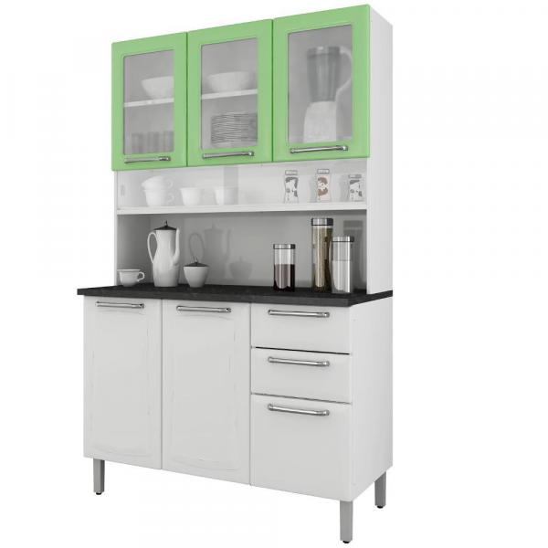 Cozinha Compacta Regina 6 Portas I3VG2-120 Branco/Verde 2V - Itatiaia - Itatiaia