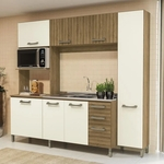 Cozinha Compacta Sense 7 Portas 3 Gavetas E780 Kappesberg