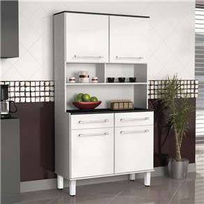 Cozinha Compacta Zanzini Premium com 4 Portas e 2 Gavetas 3610402049 - Branco