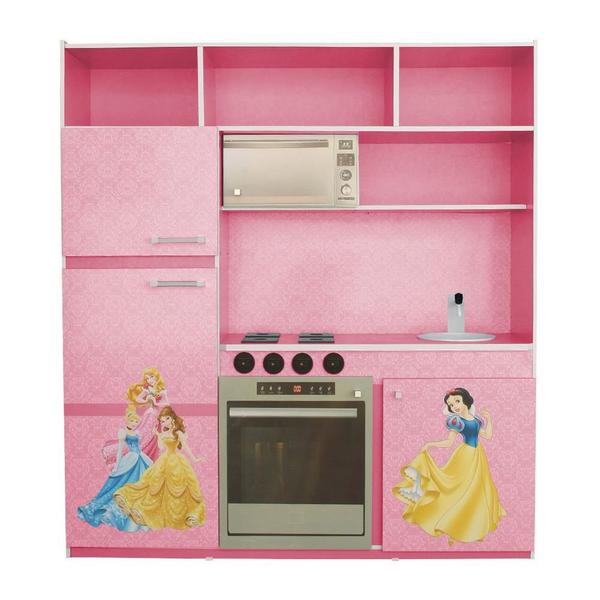 Cozinha de Brinquedo Infantil Princesas Rosa - Criança Feliz