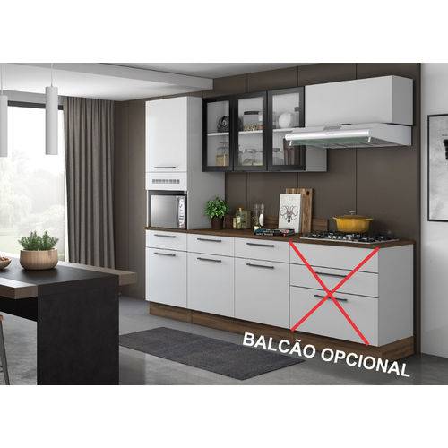Tudo sobre 'Cozinha Exclusive com Vidro Branco/Preto 04 Peças Itatiaia'