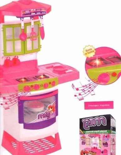 Cozinha Infantil Mágica Eletrônica Super Magic Toys 8019