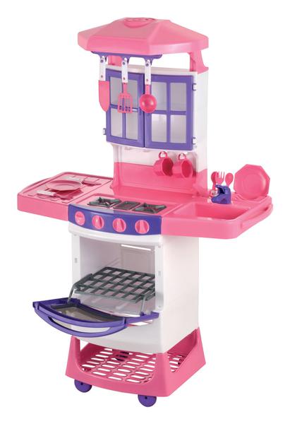 Cozinha Magica Infantil Rosa 8000l - Magic Toys