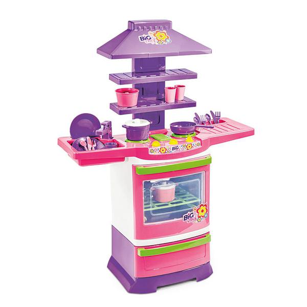 Cozinha Infantil Completa Fogãozinho com Acessórios 5566 - Poliplac