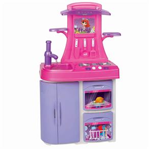 Cozinha Versátil Magic Toys Rosa/Lilás