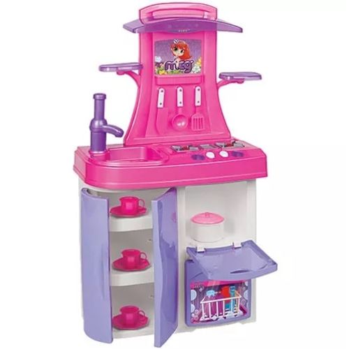 Cozinha Versátil Rosa Infantil Magic Toys