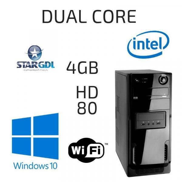 CPU Dual Core 4GB - HD 80 - Windows 10 - Star Gdl