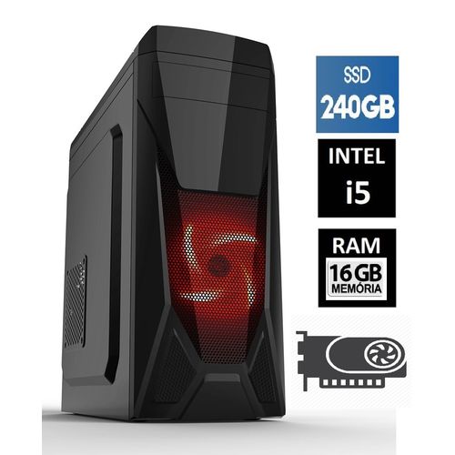 Cpu Gamer Intel Core I5 16gb SSD 240gb + Vga 2gb