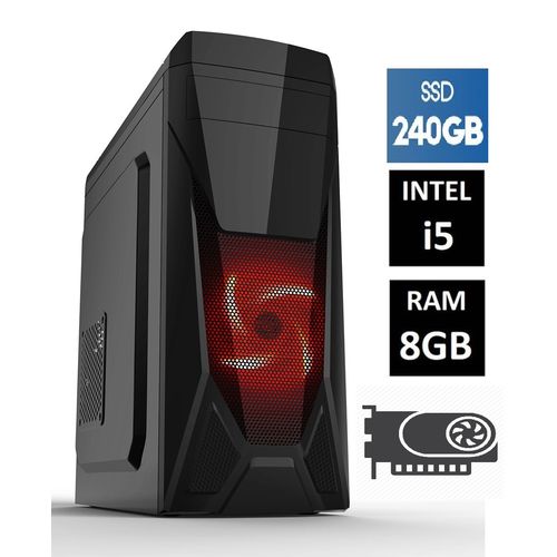 Cpu Gamer Intel Core I5 8gb SSD 240gb + Vga 2gb