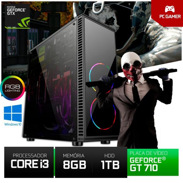 Computador Gamer YessTech X Core I3 1TB 8GB RAM GT710 2GB