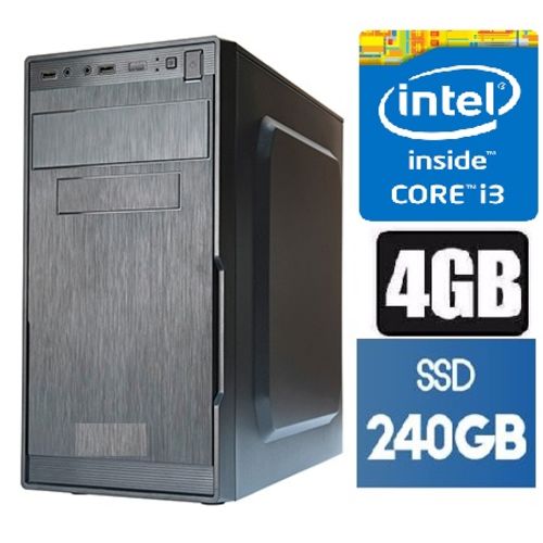 Cpu Intel Core I3 4gb SSD 240gb *10X MAIS RÁPIDO*