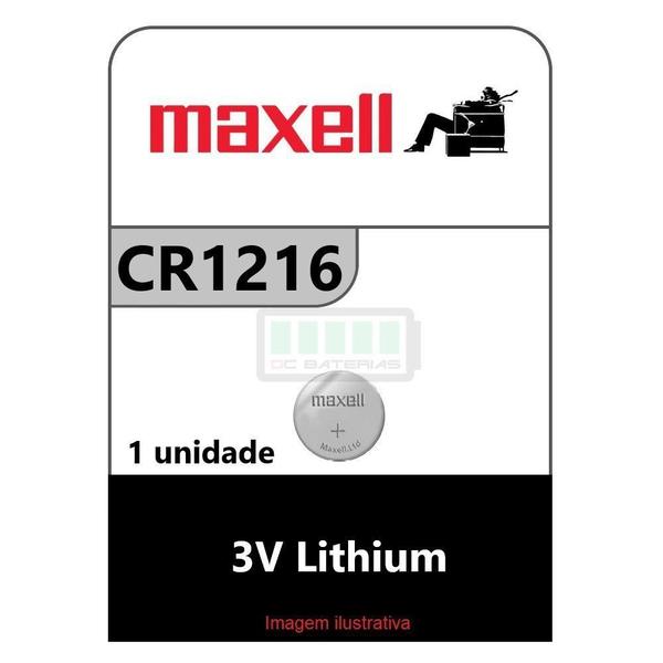 CR1216 3V LITHIUM MAXELL / 1 Bateria