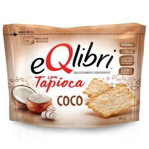 Cracker Eqlibri com Tapioca e Coco 45g - Elma Chips