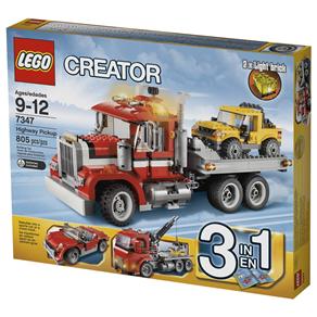 Creator Veiculo LEGO Caminhão Transporte de Veículos 7347