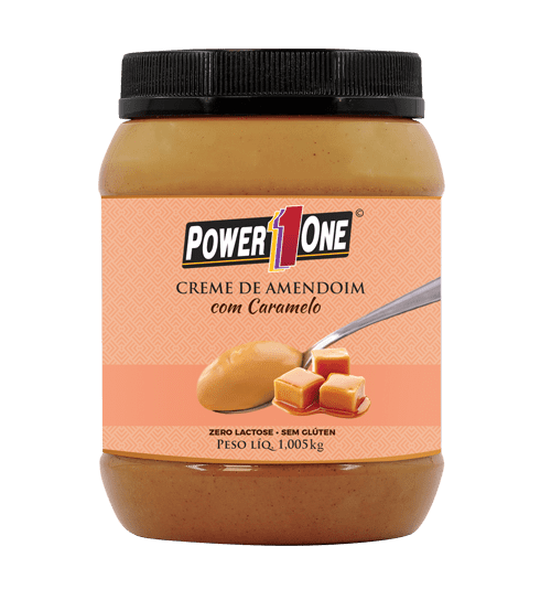 Creme de Amendoim Caramelo 1,005Kg - Power One