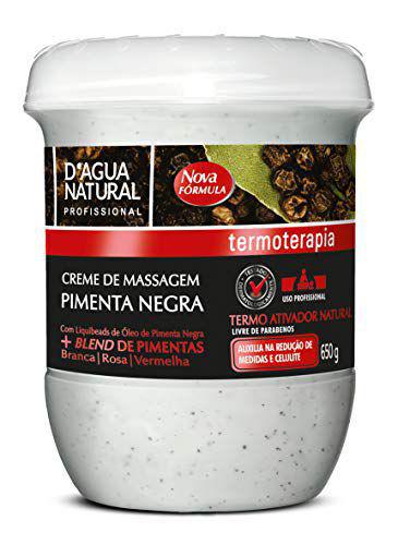 Creme de Massagem Pimenta Negra 650g Dagua Natural - D'Agua Natural