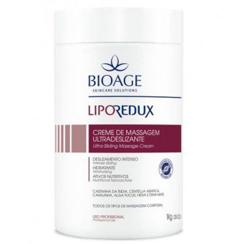 Tudo sobre 'Creme de Massagem Ultradeslizante Lipo Redux Bioage 1kg'
