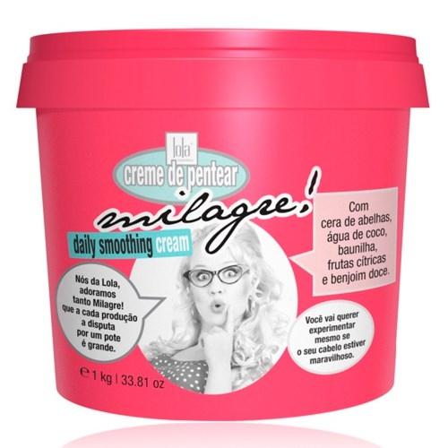 Creme De Pentear Milagre 1kg - Daily Smoothing Cream - Lola