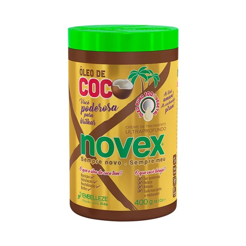 Creme de Tratamento Novex Óleo de Coco - 400g