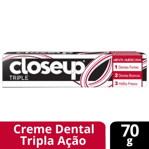 Creme Dental Closeup Triple Menta Americana 70g CD CLOSE UP TRIPLE 70G MENTA AMERICANA