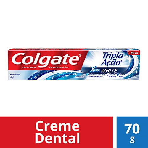 Creme Dental Colgate Tripla Ação Xtra White 70g