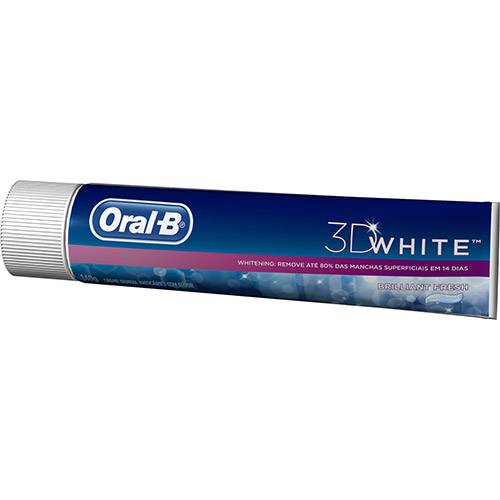 Creme Dental 3DWhite Brilliant Fresh 140g - ORAL-B