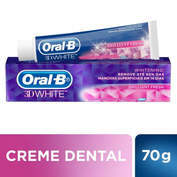 Creme Dental Oral-B 3D White Brilliant Fresh 70g - Oral B
