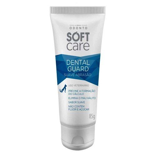 Creme Dental Soft Care Guard Suave Abrasão Cães e Gatos 85g