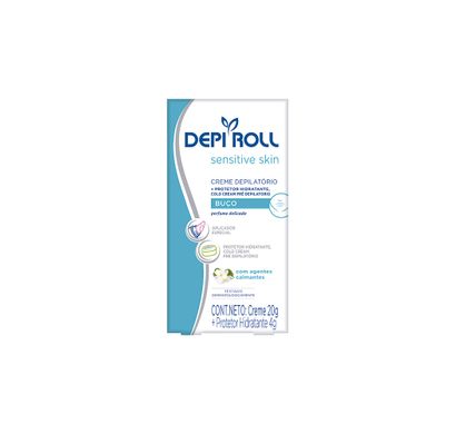 Creme Depilatório para Buço Sensitive Skin 20g - Depi Roll