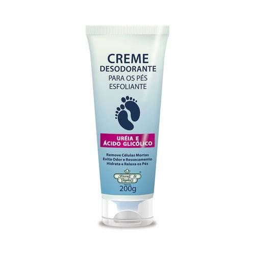 Creme Desodorante Esfoliante Pés Uréia e Ácido Glicólico 200g