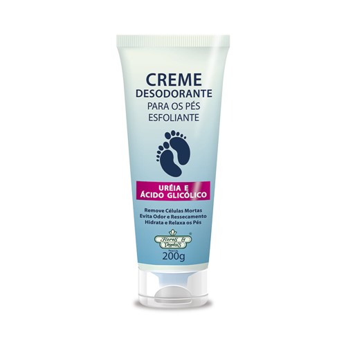 Creme Desodorante Flores & Vegetais Esfoliante Pés Ureia Bisn