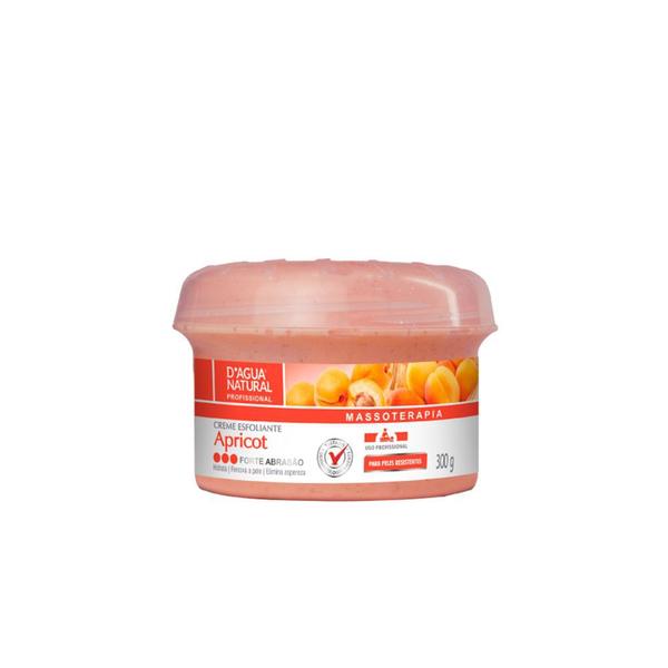 Creme Esfoliante Apricot Forte Abrasão 300g - Dagua Natural - D'Água Natural