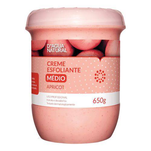 Creme Esfoliante Apricot Médio 650g D'Agua Natural