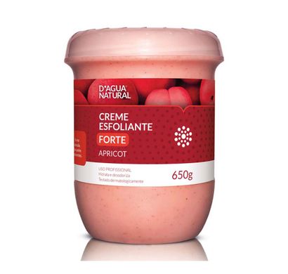 Creme Esfoliante com Óleo Apricot Forte Abrasão 650g - D´Água Natural