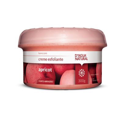 Creme Esfoliante Forte Abrasão Apricot 300g - D'agua Natural