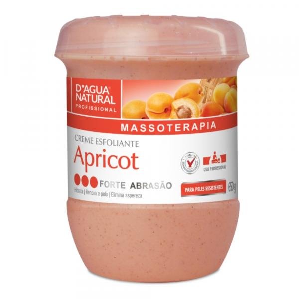 Creme Esfoliante Forte Abrasão Apricot 650g D'água Natural - Dagua Natural