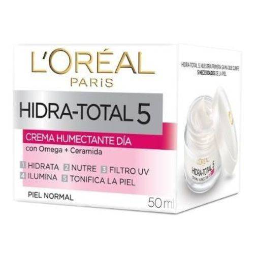 Tudo sobre 'Creme Facial Loreal Hidra Total 5 Pele Normal - 50ml - (dia)'