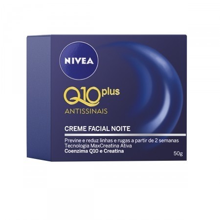 Creme Facial Noite Nivea Q10 Plus Antissinais - 50G