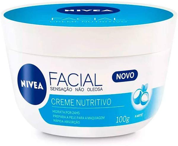 Creme Facial Nutritivo Sensação não Oleosa Nivea 100G